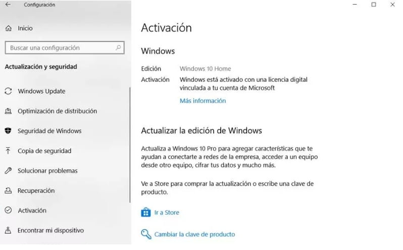 Vincular clave de Windows a cuenta Microsoft