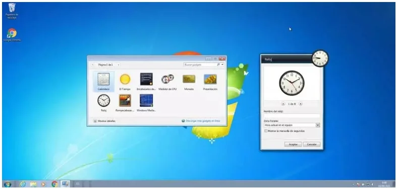 ¿Cómo usar gadgets en Windows 7?